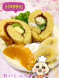 ホットケーキでブランチ〜(o˘◡˘o)♡-レシピのメイン写真