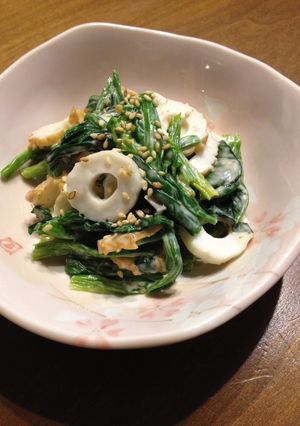 《簡単♪小鉢》ほうれん草とちくわの和え物-レシピのメイン写真