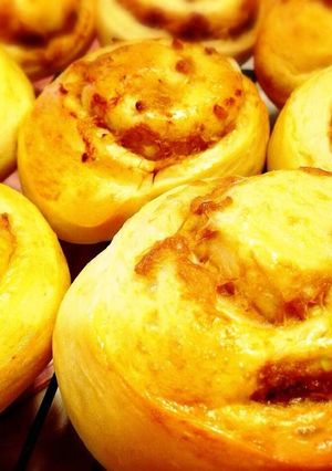 巻いて切るだけ♪和風ツナマヨロールパン-レシピのメイン写真