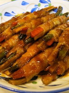 豚肉巻き ごぼう いんげん ニンジン-レシピのメイン写真