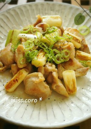m白ネギと鶏の焼き鳥風-レシピのメイン写真