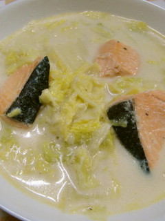 ★生鮭と白菜の*クリーム煮*作りました♪-レシピのメイン写真