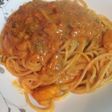 魚介のトマトクリームパスタ