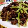 牛肉とブロッコリーの茎のオイスター炒め☆