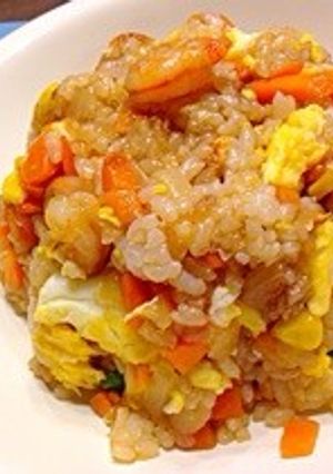 子供に大人気！海老と卵の炒飯-レシピのメイン写真