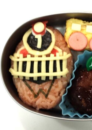 先取り！トッキュウジャー１号のキャラ弁当-レシピのメイン写真