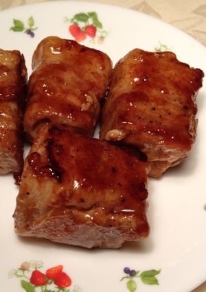 豚バラをヘルシーに食べたい‼＊豚巻き＊-レシピのメイン写真