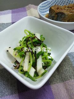 豆苗と大根と塩昆布のナムル-レシピのメイン写真