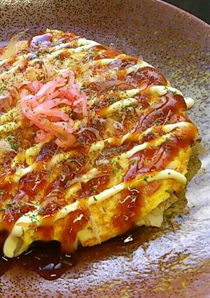 お好み焼き風「白菜の玉子焼き」-レシピのメイン写真