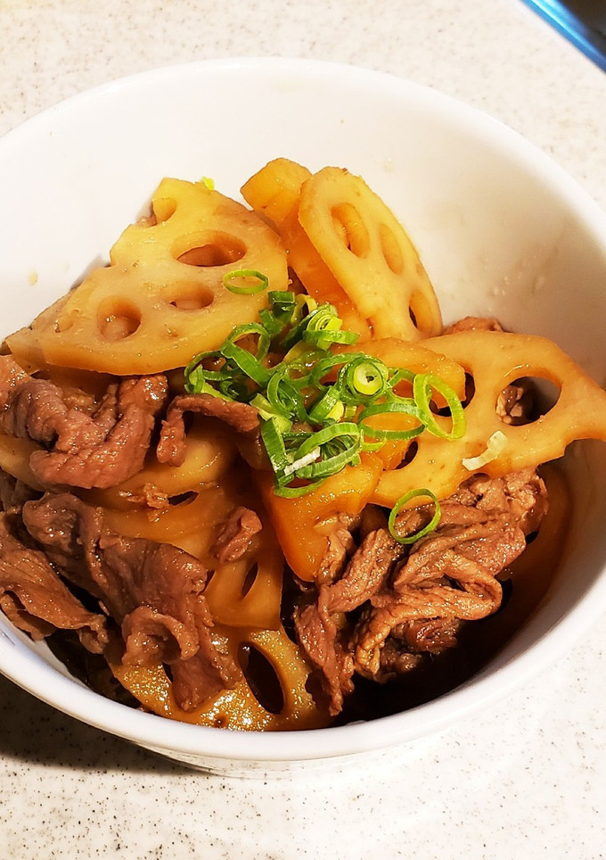 れんこんと牛肉のしぐれ煮-レシピのメイン写真