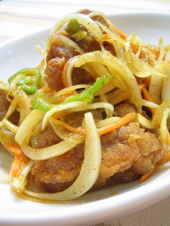 若鶏から揚げカレー南蛮-レシピのメイン写真