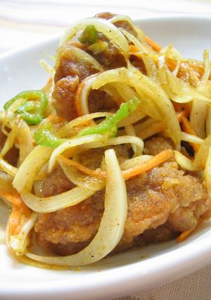 若鶏から揚げカレー南蛮-レシピのメイン写真