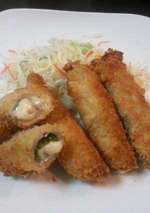 大葉とチーズの肉巻きフライ-レシピのメイン写真