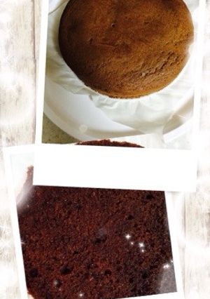 しっとりふわふわココアスポンジケーキ♪-レシピのメイン写真