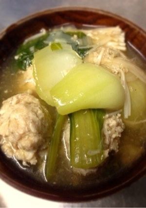 鶏団子とちんげん菜の生姜スープ-レシピのメイン写真