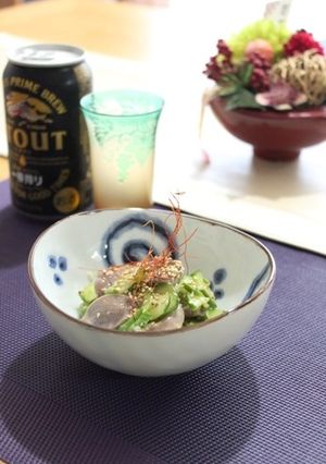 麦酒進む♥砂肝ときゅうりのナムル-レシピのメイン写真