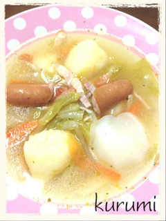 ♥超簡単☆オリーブオイルと野菜のスープ♥-レシピのメイン写真