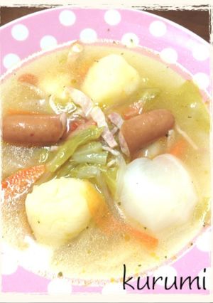 ♥超簡単☆オリーブオイルと野菜のスープ♥-レシピのメイン写真