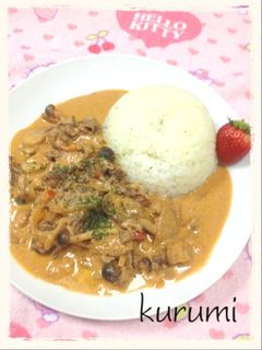 ♥簡単☆フライパンでビーフストロガノフ♥-レシピのメイン写真