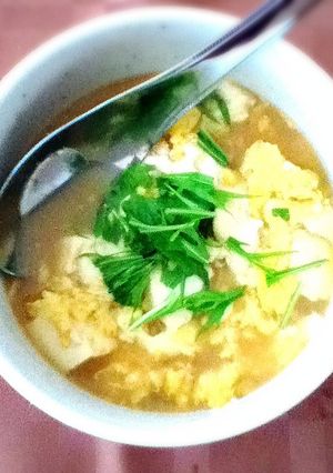 ヘルシー　お豆腐の卵とじ-レシピのメイン写真
