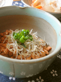 *朝食に納豆のじゃこ和え*-レシピのメイン写真