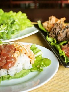 レタスで包むサラダ手巻き寿司-レシピのメイン写真