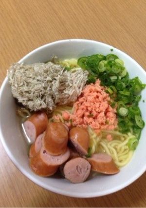 鮭フレークととろろの塩ラーメン-レシピのメイン写真