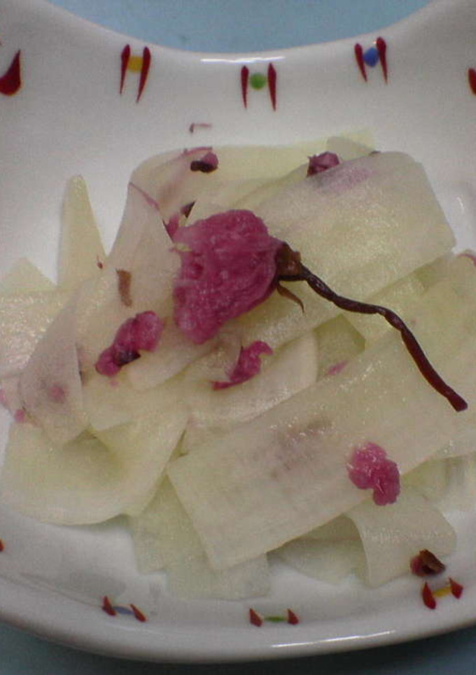 桜風味の大根の浅漬け-レシピのメイン写真