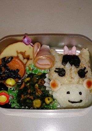 うまこさんキャラ弁当-レシピのメイン写真