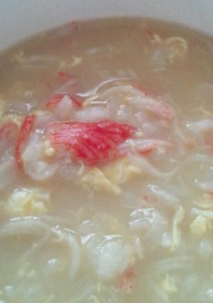 ほんのりチーズ風味★カニカマ雑炊-レシピのメイン写真