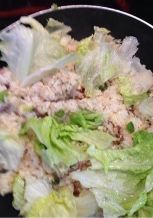 あまりご飯でレタスチャーハン☆-レシピのメイン写真