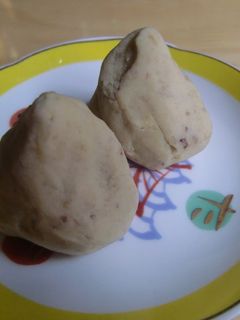 材料2つ 栗きんとん-レシピのメイン写真