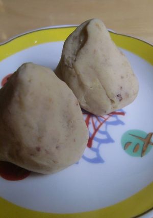材料2つ 栗きんとん-レシピのメイン写真
