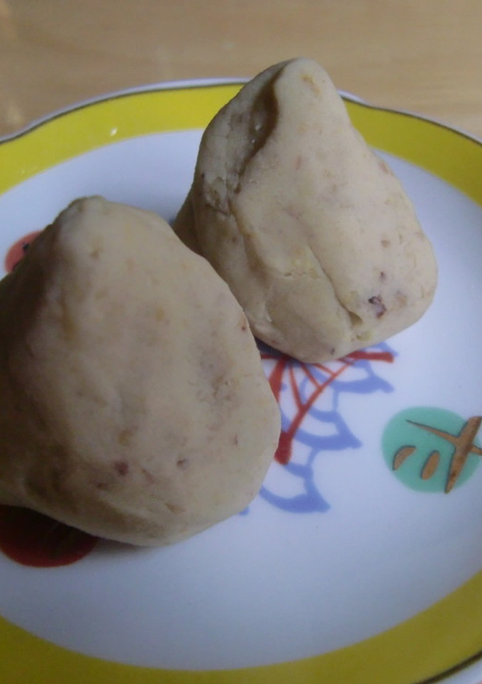 材料２つ　栗きんとん-レシピのメイン写真