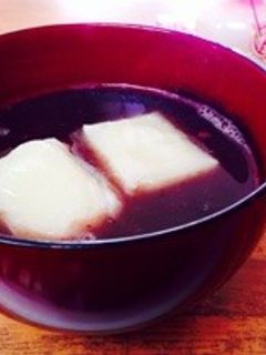 *簡単5分でおしるこ〜お餅入り*-レシピのメイン写真