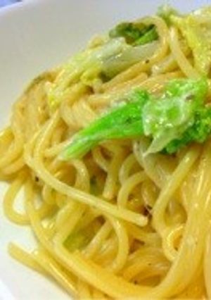 アンチョビと白菜のクリームパスタ-レシピのメイン写真