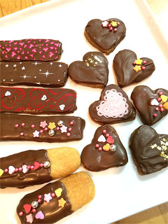 簡単サクサククッキーのチョコレートデコ♪-レシピのメイン写真