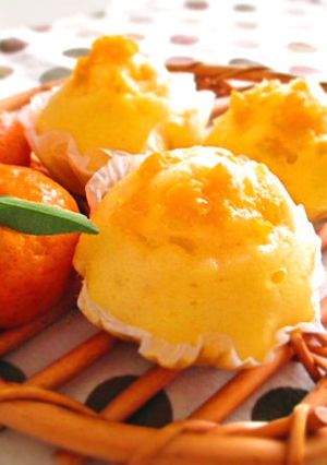 レンジでも✿桜島小みかんの蒸しパン-レシピのメイン写真