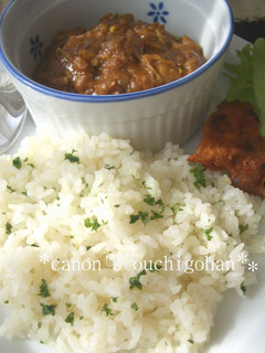 カレーと一緒に。ガーリックバターライス-レシピのメイン写真
