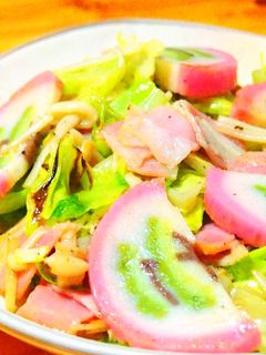 かまぼことベーコンの簡単野菜炒め-レシピのメイン写真