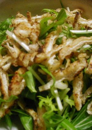 水菜と薄揚げの美味しい簡単サラダ！-レシピのメイン写真