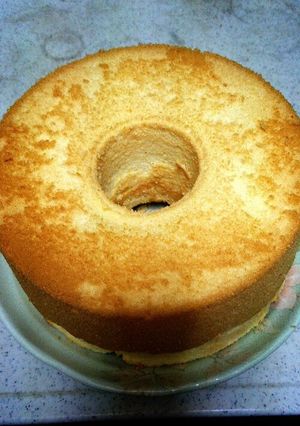 もっちりふわふわ♪はちみつ柚子シフォン-レシピのメイン写真