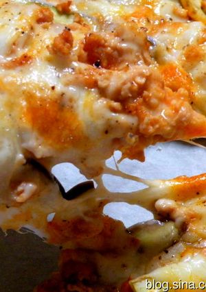 餅入りピザ-レシピのメイン写真