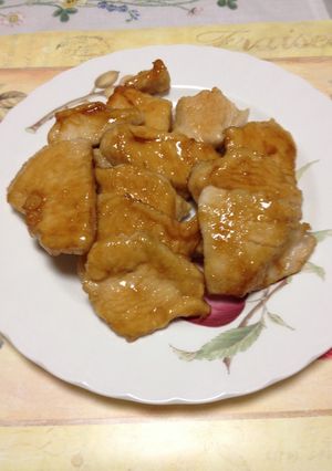 鳥胸肉照り焼き 麺つゆで味付け！-レシピのメイン写真