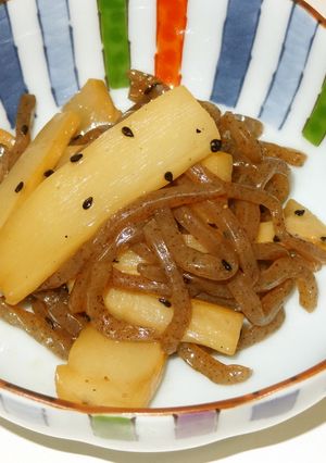 いつもの常備菜　メンマと蒟蒻の中華炒め-レシピのメイン写真