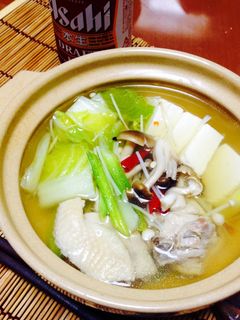 骨付き鶏肉で♬鶏の水炊き-レシピのメイン写真