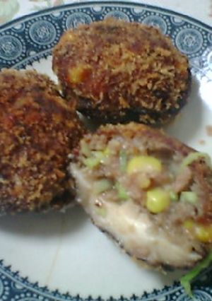 挽肉キャベツの椎茸くん揚げ-レシピのメイン写真