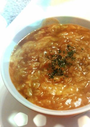 簡単☆残りカレーでカレーリゾット♥-レシピのメイン写真