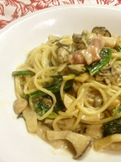牡蠣とベーコンのクリーム パスタ-レシピのメイン写真