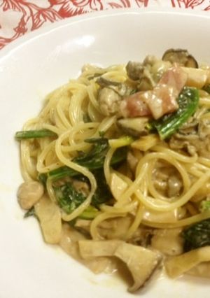 牡蠣とベーコンのクリーム パスタ-レシピのメイン写真